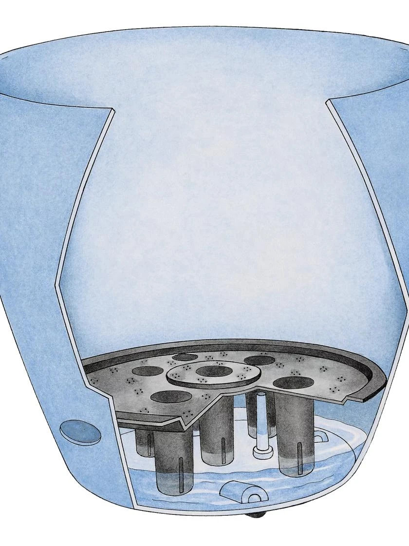 Viva Round Self-Watering Rolling Planter, 14" Diameter 4 Viva Round Self-Watering Rolling Planter, 14" Diameter - Image 4