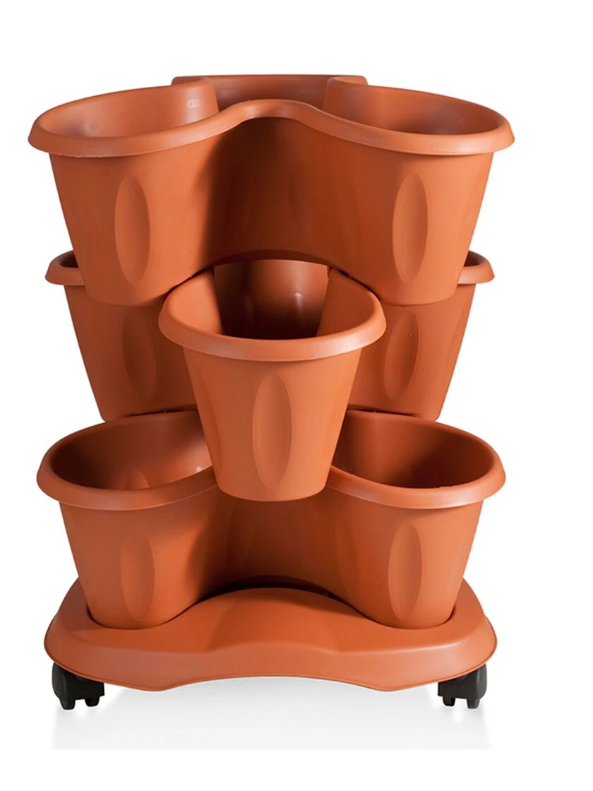 Trifoglio 3-Tier Planter On Wheels 3 Trifoglio 3-Tier Planter On Wheels - Image 3