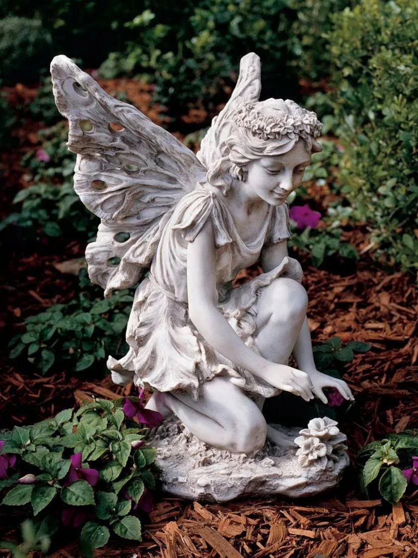 Kneeling Fairy Garden Statue 1 Kneeling Fairy Garden Statue
