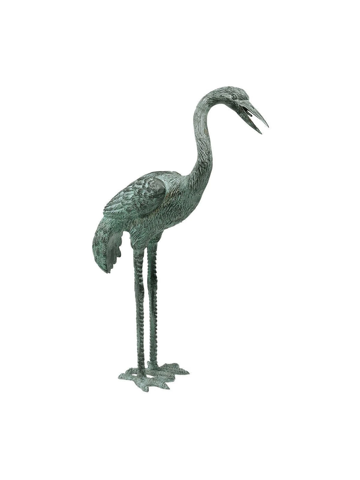 Bronze Crane Statues, Small 3 Bronze Crane Statues, Small - Image 3