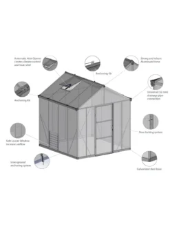 Canopia® By Palram Glory™ Greenhouse, 8' 39 Canopia® By Palram Glory™ Greenhouse, 8' -Garden Care Shop 8591547 17v