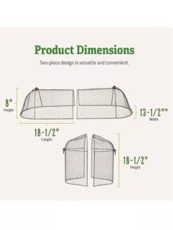 3-in-1 Chicken Wire Cloche -Garden Care Shop 8592117 dimensions
