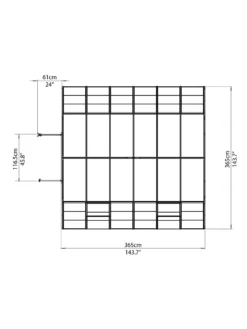 Canopia® By Palram Americana™ Greenhouse, 12' X 12' -Garden Care Shop 8595693 16v scaled