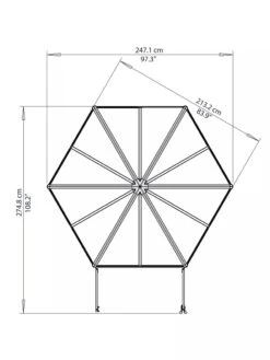 Canopia® By Palram Oasis Hexagon Greenhouse -Garden Care Shop 8596238 005V tif