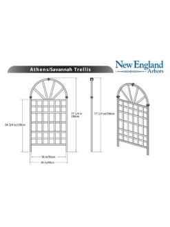 Savannah Composite Vinyl Trellis -Garden Care Shop 8599769 03v