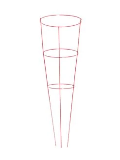 Heavy-Duty Plant Supports 42", Set Of 5 6 Heavy-Duty Plant Supports 42", Set Of 5 -Garden Care Shop 8600029 02v heavy duty colorful plant supports 42 inch red