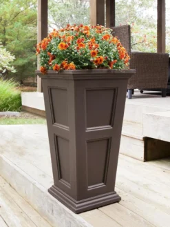 Fairfield Self-Watering Tall Patio Planters, 34” -Garden Care Shop 8600109 03V tif