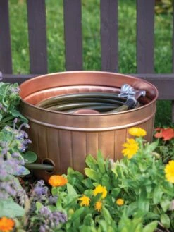 Classic Copper Hose Pot -Garden Care Shop 8600238 0057