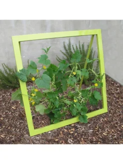 Mira Modern Garden Trellis Jr. -Garden Care Shop 8600514 02v mira modern garden trellis jr leaf green