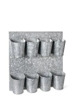 8 Pot Metal Wall Planter -Garden Care Shop 8609089 9665 tif