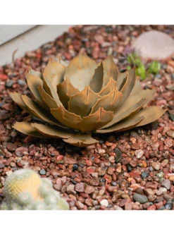 Desert Steel Artichoke Agave Sculpture -Garden Care Shop 8610760 01v