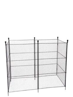 Tall Chicken Wire Critter Fence With Gate -Garden Care Shop 8611020 1264 tif
