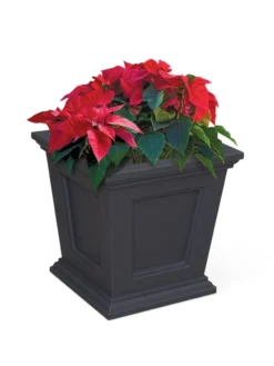 Fairfield Self-Watering Square Planter, 16” X 16” -Garden Care Shop 8611695 13V tif