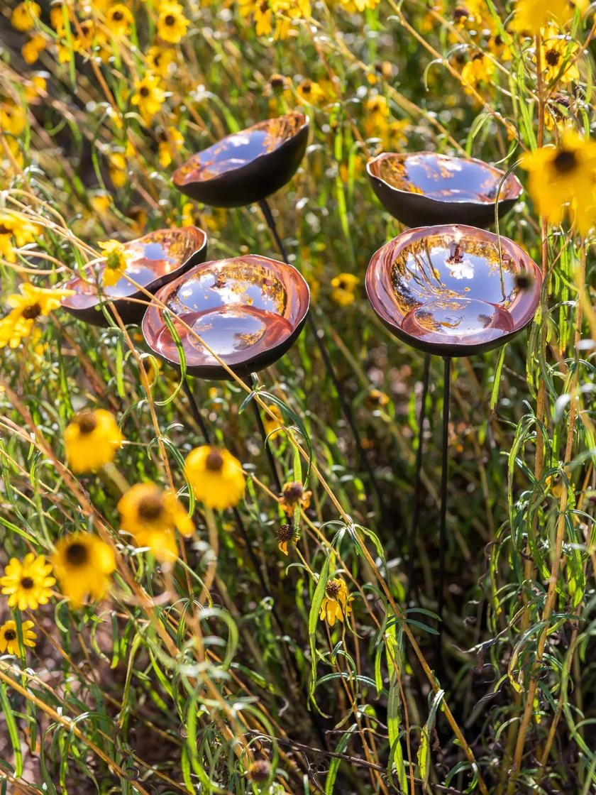 Copper Poppy Sways, Set Of 5 2 Copper Poppy Sways, Set Of 5 - Image 2