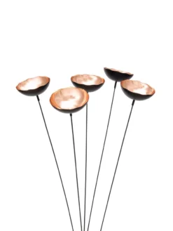 Copper Poppy Sways, Set Of 5 6 Copper Poppy Sways, Set Of 5 -Garden Care Shop 8613342 9215