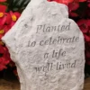 Planted To Celebrate A Life Well Lived Memorial Stone